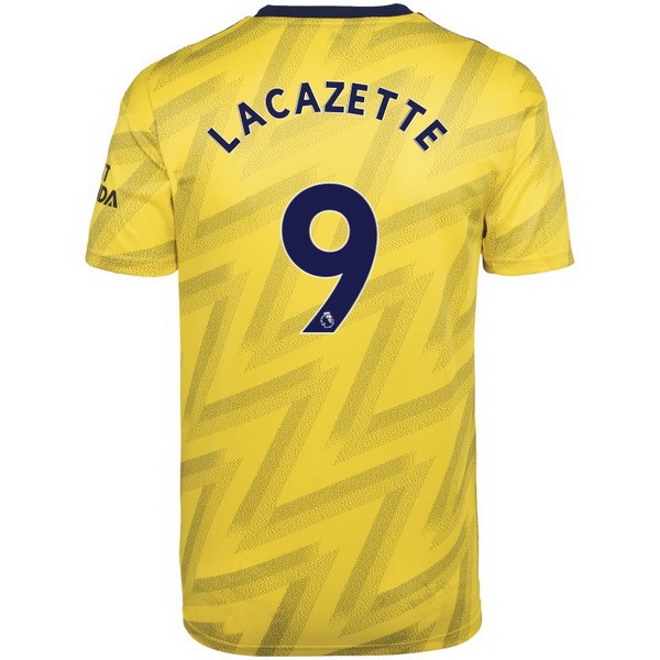 Camiseta Arsenal NO.9 Lacazette Segunda equipo 2019-20 Amarillo